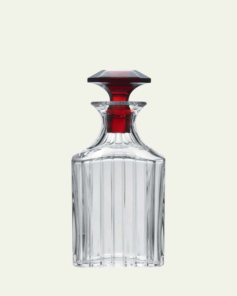 Harmonie Red Crystal Whiskey Decanter, 30 oz.